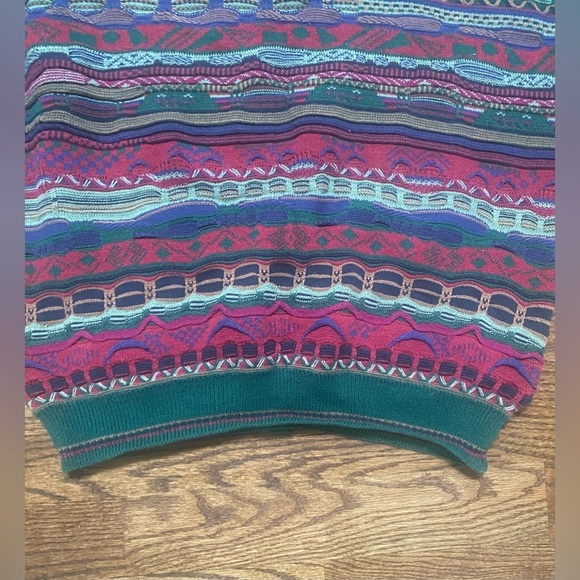 VTG North Wales Sportswear 90’s Men’s Button-Up Sweater- size Large - Picture 8 of 10